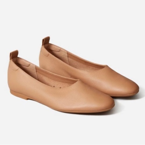 $135 EVERLANE The Italian Leather Day Glove Ballet Flat - Picture 2 of 4